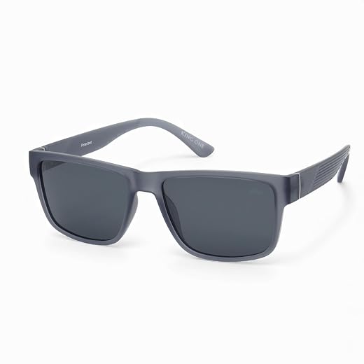 Óculos de Sol Casual Polarizado Masculino King One, Lente UV400 Kit contém Case Couro ECO