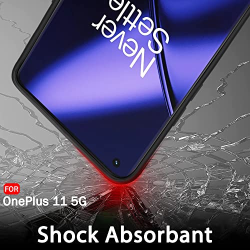 Image of TheGiftKart Sleek Back Cover Case for OnePlus 11 5G | Slim Fit Protective Design | Ultra Matte Finish | Camera Protection Bump | Soft Silicon Back Cover Case for OnePlus 11 5G (Silicone, Black)