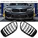Eillybird Przednia kratka na nerki z przodu, grill na nerki, czarna, akcesoria samochodowe do BMW Sedan F10, F11, F18, M5, 2010-2016