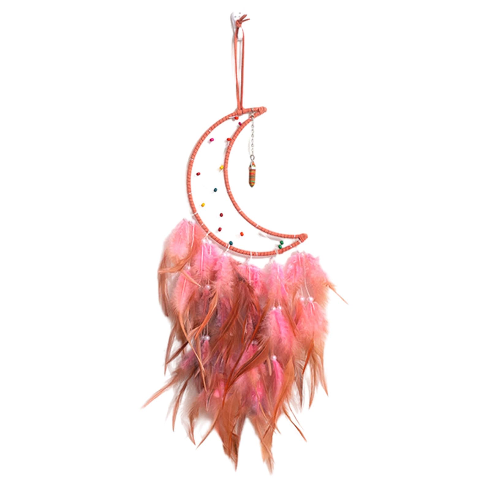 Tsophreniq Wall Decor with Feather Dream Catchers Decoration Wall Hanging for Girls Bedroom Living Room Net