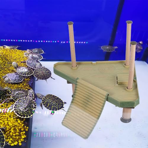 Isla para tortugas de agua en plástico ABS de alta resistencia 8