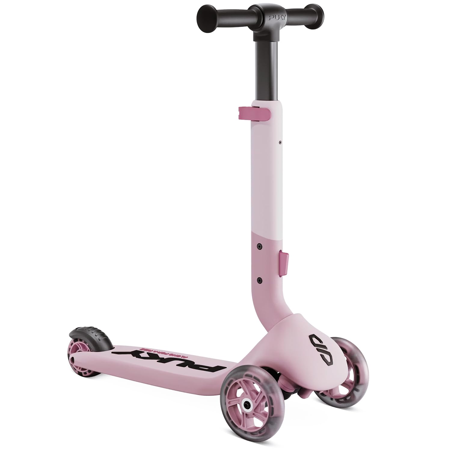 PUKY Push | Roller für Kinder ab 2 Jahre | Höhenverstellbarer Lenker | Klappbar & Kompakt | Extra breite Reifen für mehr Sicherheit | Leuchtende Räder | Ideal für Abenteurer & Outdoor
