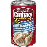 Campbell’s Chunky Soup, Baked Potato with Cheddar and Bacon Bits Soup, 18.8 Oz Can
