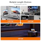 4K Displayport to HDMI Cable 1M,Uni-Direction,4k@30Hz,2k@60Hz,1080p Full HD,DP(Source) to HDMI(Display) Cable,PVC Cord,Gold-Plated Plugs for Dell,NVIDIA,AMD,Lenovo,Monitor, Projector(1M) - Image 8