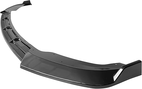 Miniatura 5 de IKON MOTORSPORTS Borde de parachoques delantero compatible con Infiniti Sedan G37 2010-2013 estilo IKON negro brillante inyección PP Spoiler