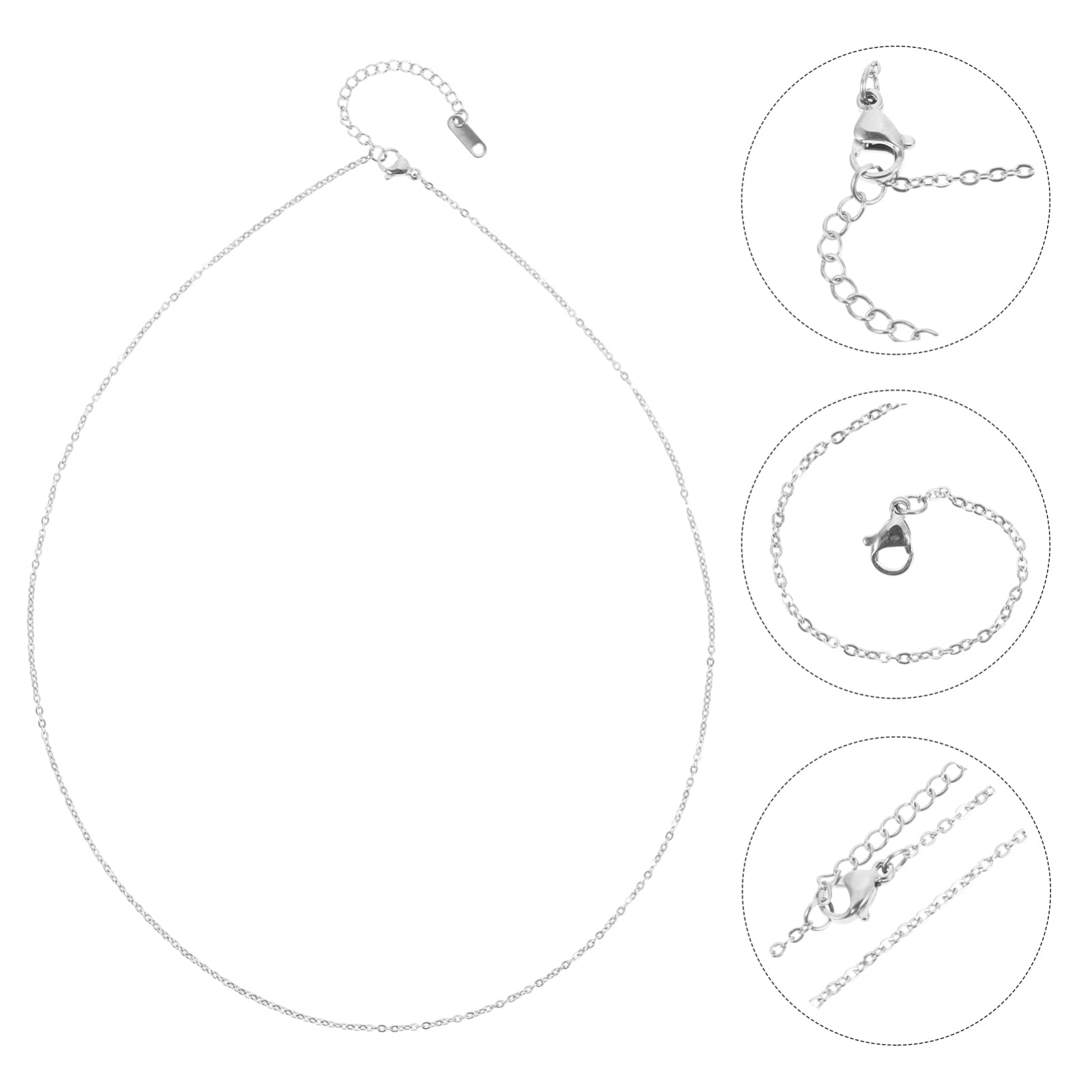 Schmuckkette, Halskettenverlängerung, 4 stücke Die Kette Halskette Ketten for Anhänger DIY Kette DIY Halskette Zubehör Groß Halskette Kette
