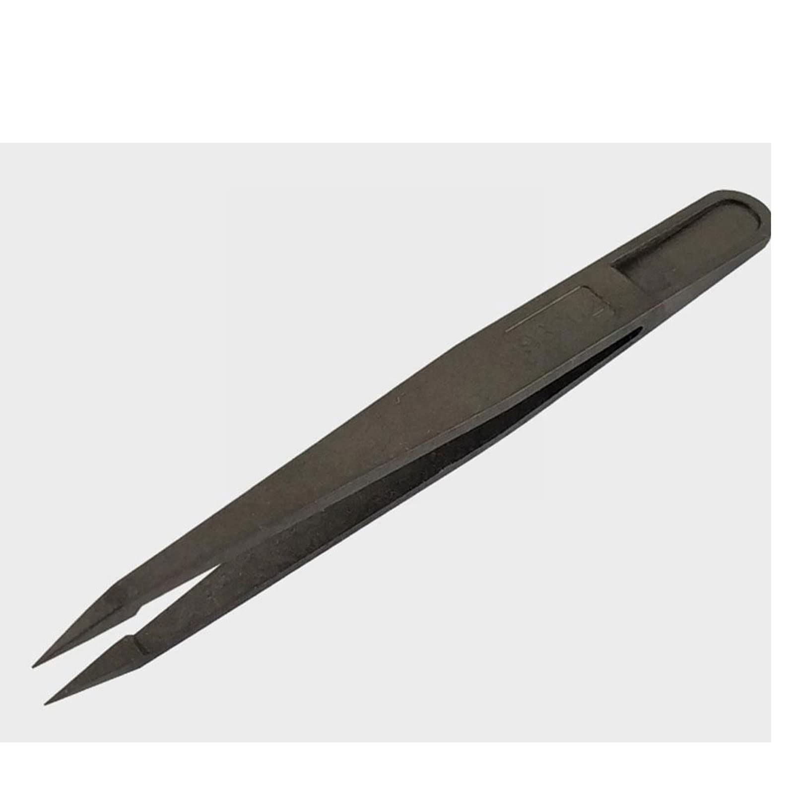 JINGYAN Pęsety Anti-static Curved Straight Black Tweezer Nail Art Beads Nipper Picking Eyelash Clip Sequins Rhinestones Tool