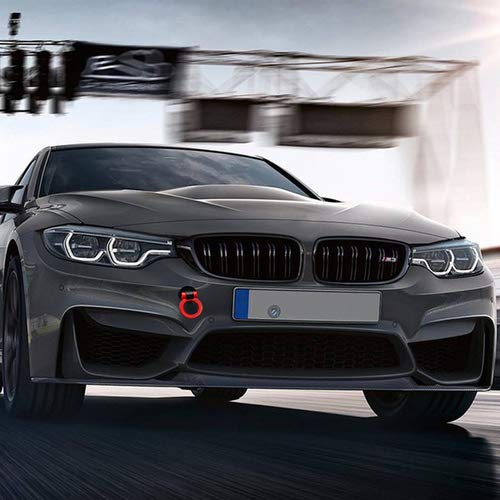 Heart Horse Universal Racing Towing Car Tow Hook For B-Mw 1 3 5 Series E39 E70 E71 E81 E82 E88 E90 E91 E92 E93, Auto Aluminum Trailer Ring Car #TOP4