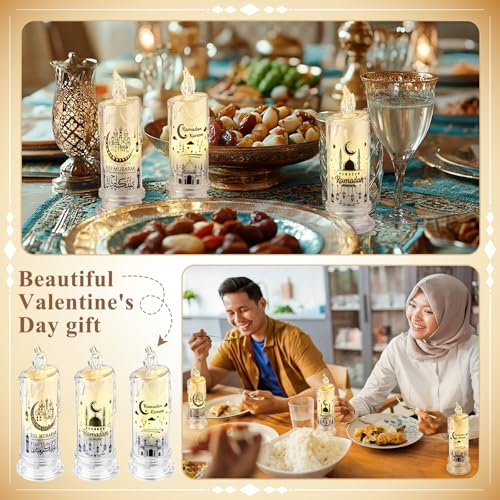 63% Off VIHOSE Ramadan LED Flameless Candles - Eid Decor