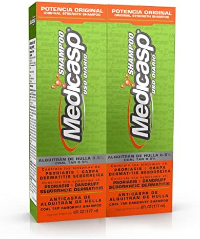 Medicasp Coal Tar Gel Dandruff Shampoo to Treat Seborrheic Dermatitis Psoriasis, 6 Ounce (Pack of 2), Brown (GEN64593)