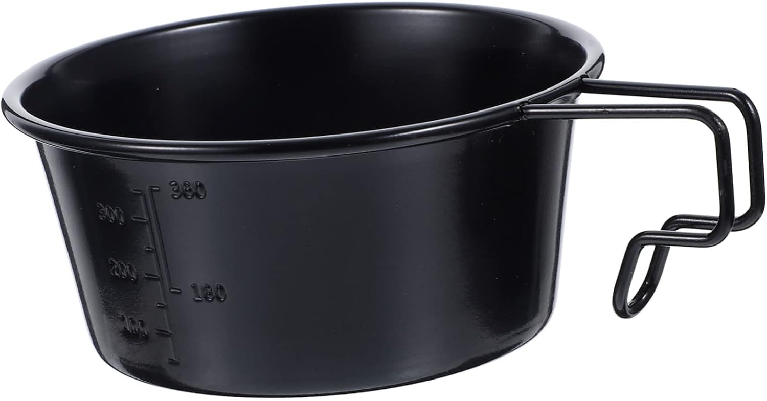 BESPORTBLE 2pcs Camping Cooking Bowl Set Stainless Steel Bowls Handles Measuring for Outdoor Survival