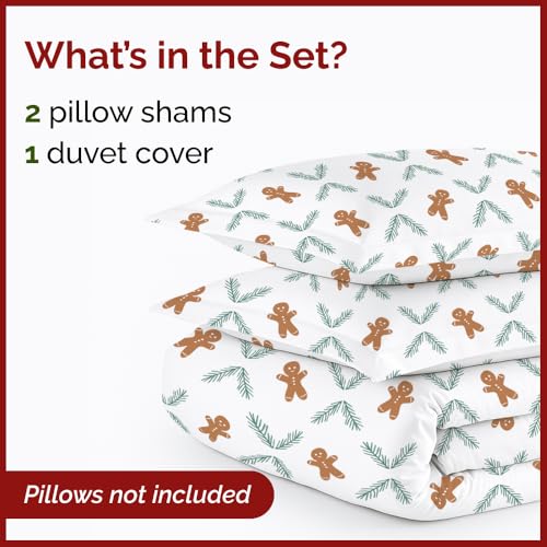 Image of Christmas Duvet Cover King Size - 104 x 90, Gingerbread Cookie