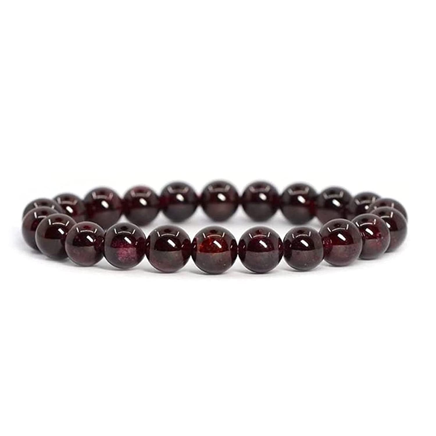 Aanya Gems Natural Garnet (Gomed) 8MM Stone Bead Bracelet for For Hand Men Women with Lab Certificate (B0B781WR48) Amazon Price History, Amazon Price Tracker