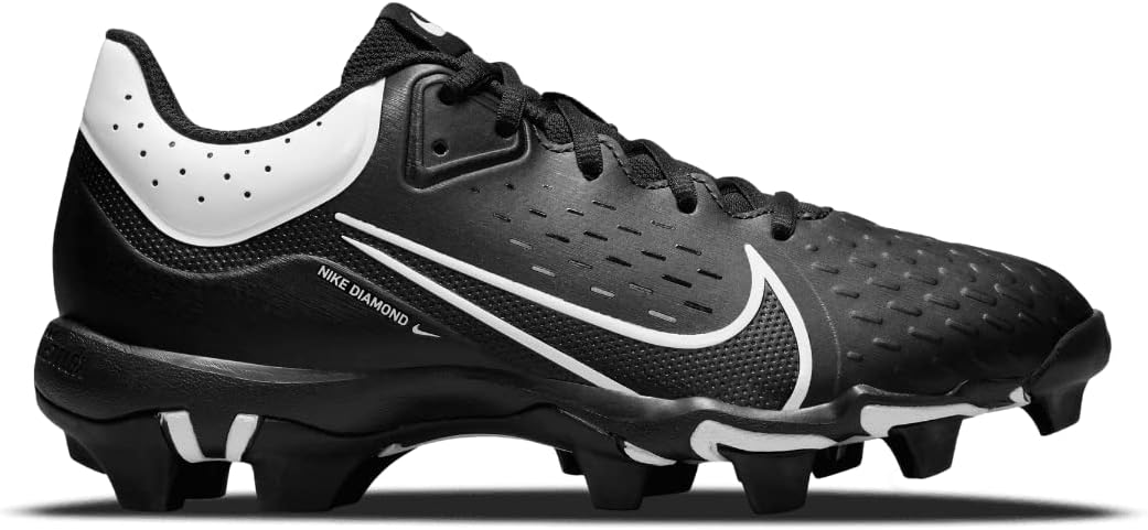 NikeHyperdiamond 4 Keystone Molded Softball Cleats Black | Black | White Size 8.5 Medium