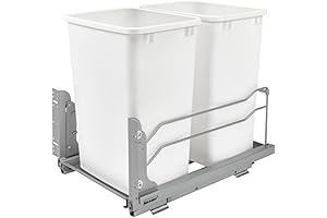 Rev-A-Shelf Double Kitchen Cabinet Pull Out Trash Can