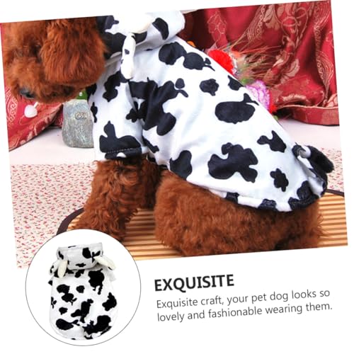 Disfraz para perro con diseño de vaca talla XS miniatura 7