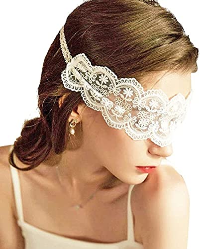 Zigddt Bunny Ears Veil Mask Headpiece Lace Rabbit Party Headwear Masquerade Prom Headbands Halloween Headwear Cover