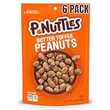 P.Nuttles, Butter Toffee Peanuts, 5.5oz Bag (Pack of 6)