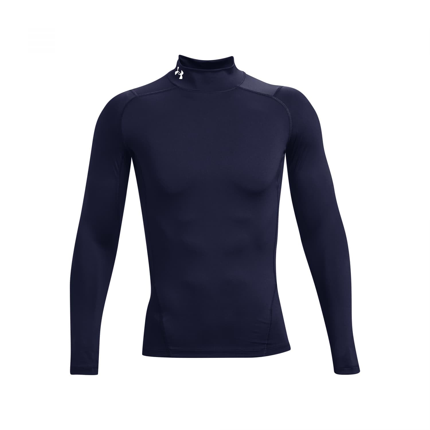 Under Armour Herren HeatGear Armour Mock Langarm T-Shirt, Midnight Navy (410), Large Lange