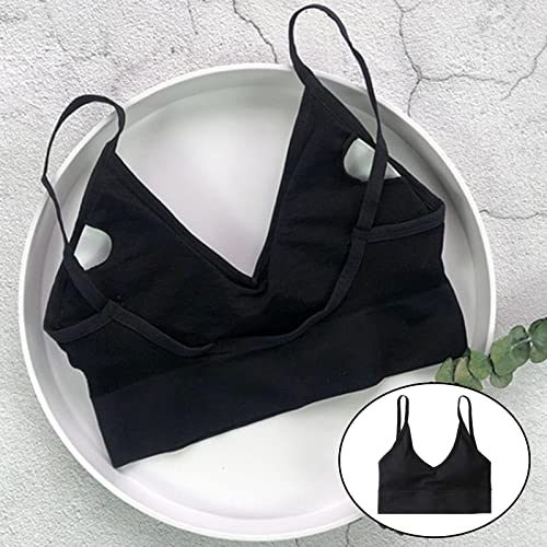 DYNWAVE 3 X Meninas Bralette Alças de Espaguete Sutiã Confortável Camisole Recorte Top Sutiã de Ioga