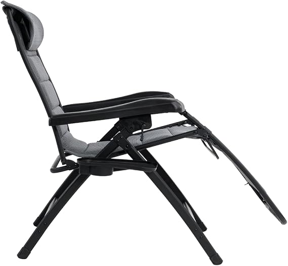 Outwell Acadia Premium Foldable Chair & Sunbed Grey