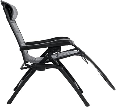 Outwell Acadia Premium Foldable Chair & Sunbed Grey
