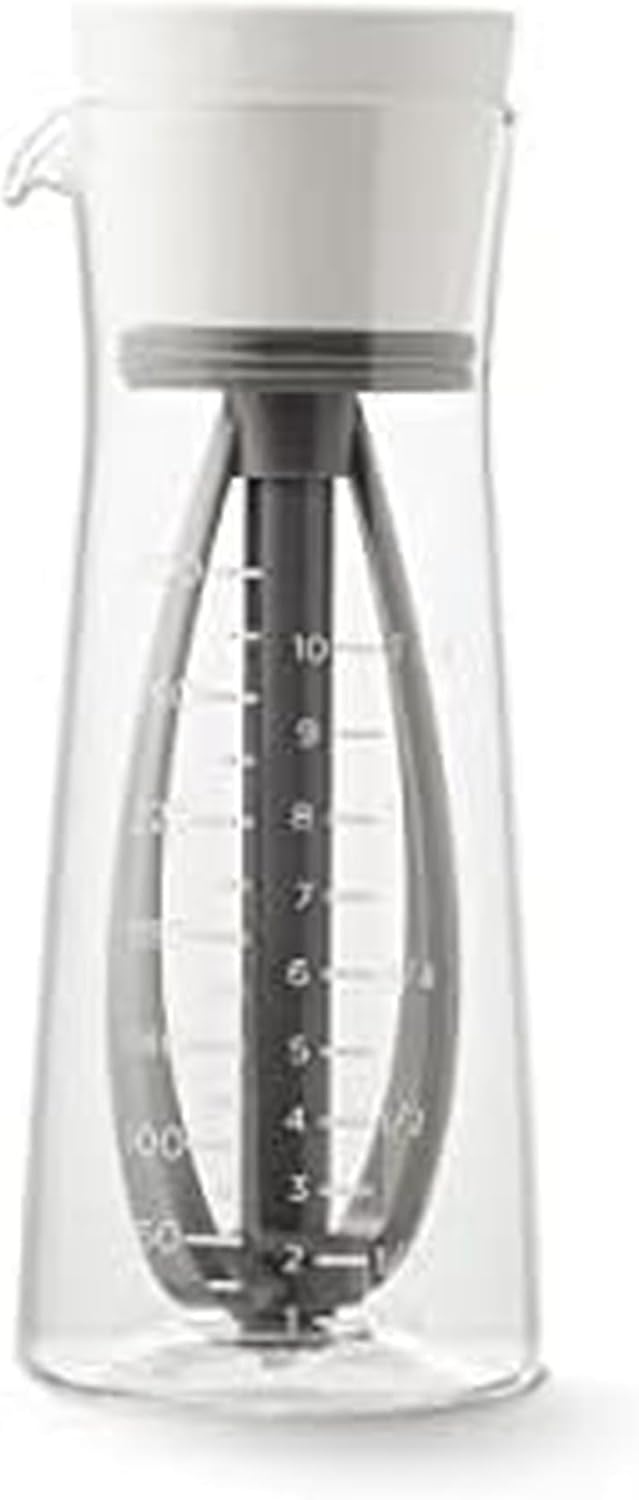 Chef'n Salad Dressing Mixer, Baking White/Vintage Indigo