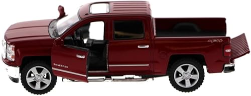 Miniatura 7 de KiNSMART Silverado 2014 - Interceptor de camión K9 de policía a escala 142 con acción de retroceso