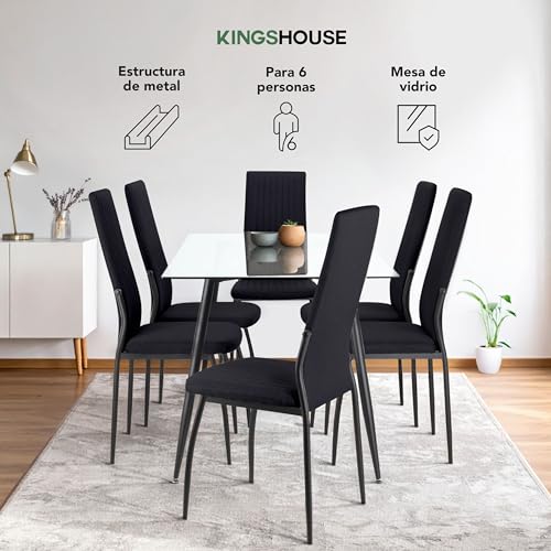 Lista de Comedor de cristal 6 sillas . 24 Imagen adicional