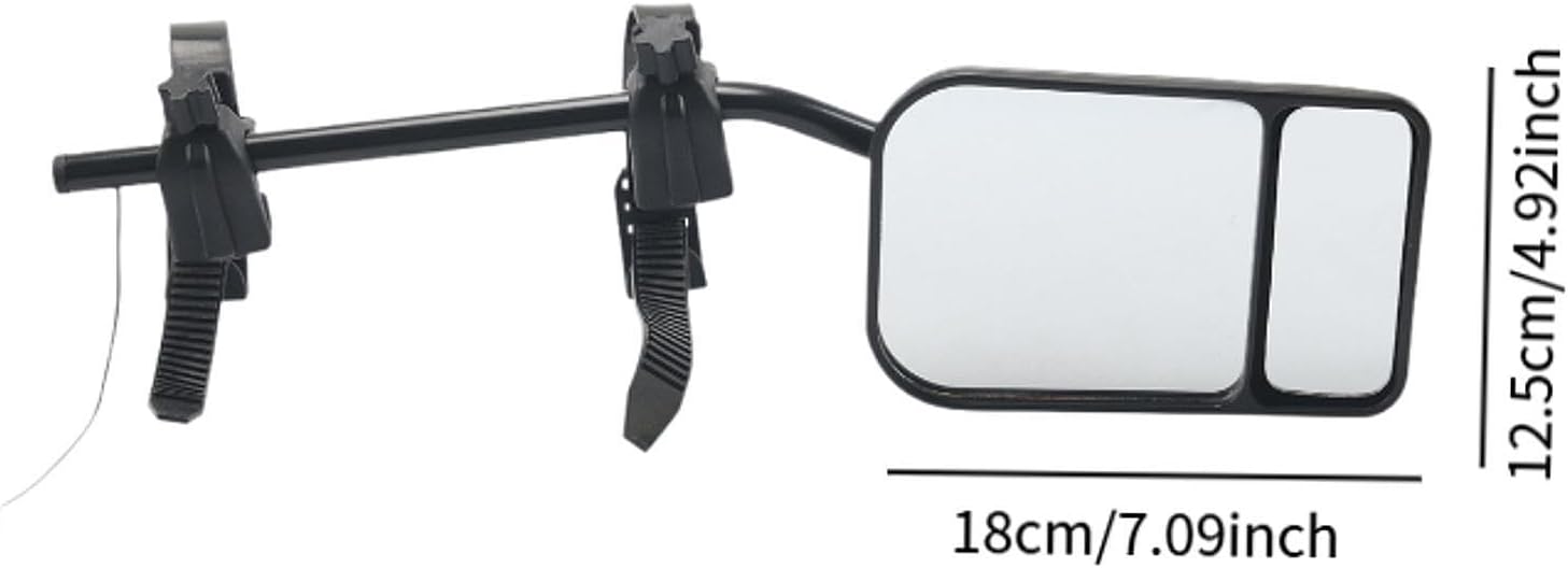 車両用延長牽引ミラー リアビューサイドクリップオン