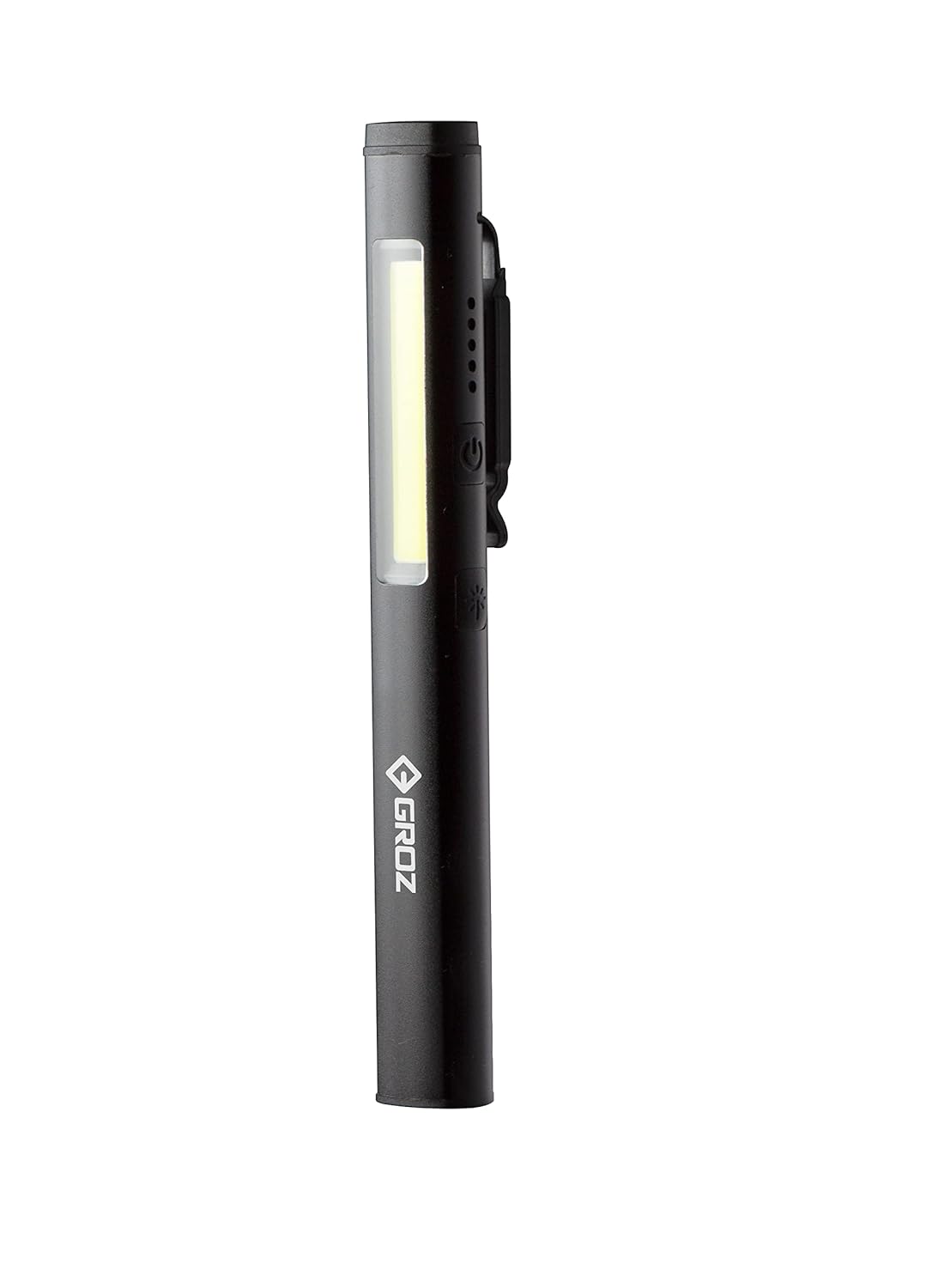 Buy Groz Rechargeable Pen Light with 5W COB and 3W Spotlight Inbuilt UV and Laser Mini Torch