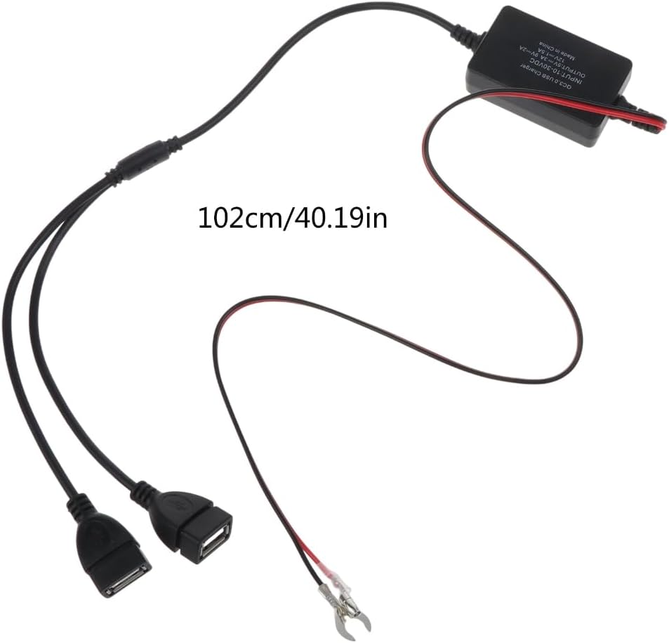 Dual USB QC3.0 Quick Phone Charging Charger 12/24V to 5V3A 9V 2A 12V 1.5A Buck Module DIY Accessories