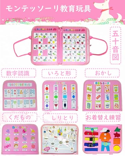モンテッソーリ 玩具 ビジーボード 五十音順図 関連画像 1