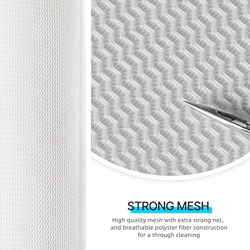 Tenrai Delicates Laundry Bags, Bra Fine Mesh Wash Bag For Underwear, Lingerie, Bra, Pantyhose, Socks, Use Ykk Zipper, Have Hanger Loops (White, 1 Large & 1 Medium) #TOP2