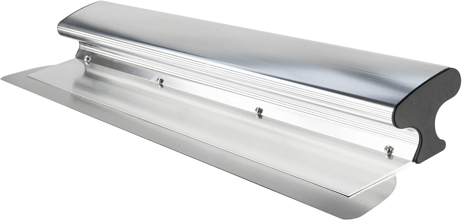 Spatola ergonomica per superfici con manico maneggevole, 120 cm, spatola larga a mano, 1,2 kg, spatola per facciate in alluminio, per stuccare pareti e soffitti, utensili per cartongesso in
