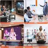 KDD uchwyt do projektora biurkowego sufitowy stojak do projektora 360 ° obrotowy uniwersalny stojak 1/4 śruba do projektorów wideo LED LCD kamera mini projektor wieszak ścienny do biura dom szkoła