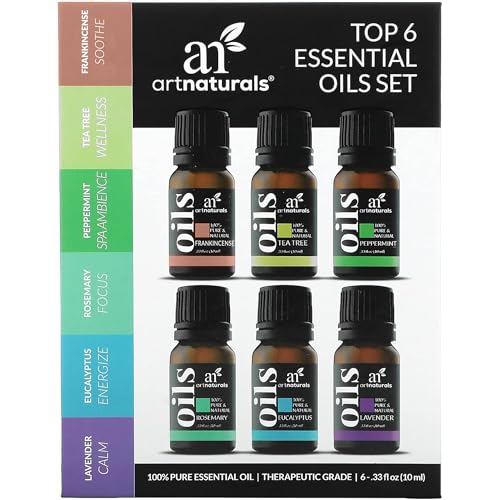 ArtNaturals Aromatherapy Essential Oil Set - 100% Pure of the Highest Therapeutic Grade - Premium Gift Set