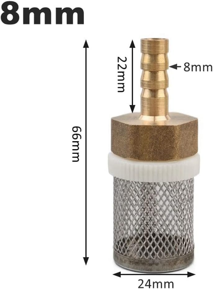 Garden hose filter,water filter pump, garden hose filter,water filter pump, 1pcs 6~19mm Hose Filter Car Wash Garden Irrigation , Brass Strainer Sprayer Pump Filtering Net Stainless Steel Mesh Filter(8