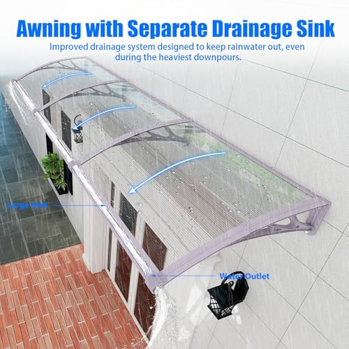Auvent extérieur imperméable 120x100 pour protéger la terrasse