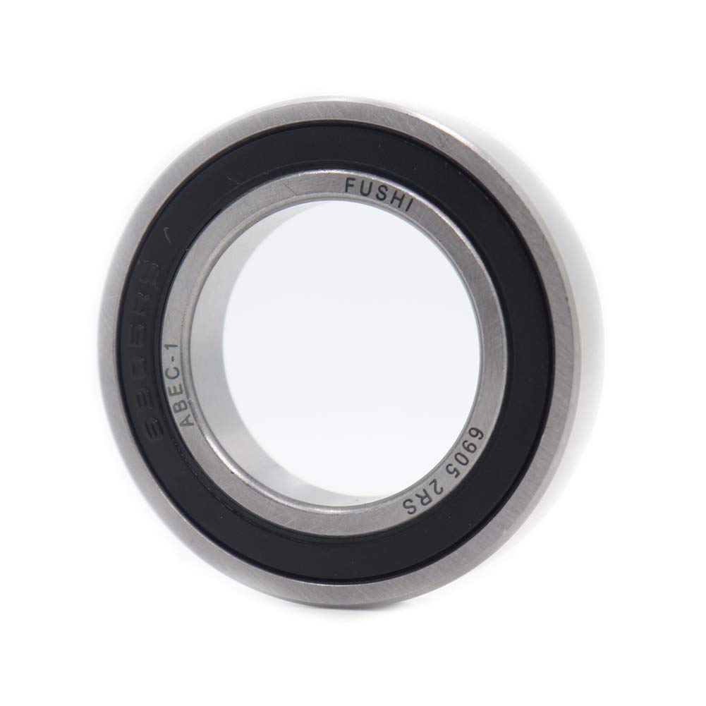 6905-2RS Deep Groove Ball Bearing, 25mmx42mmx9mm Double Rubber Seal Bearings Pre-Lubricated(Pack of 4PC)