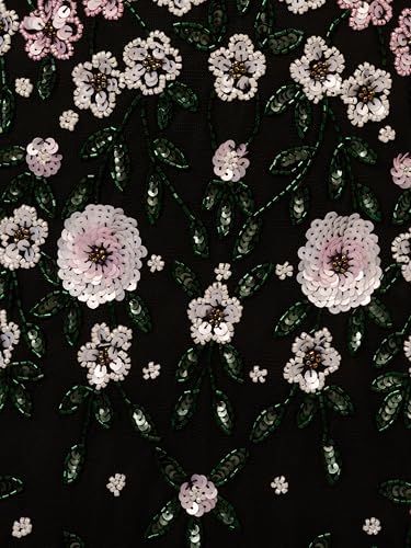 Image of Adrianna Papell Women's Beaded Mesh Long Dress