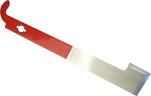 Miniatura 4 de Herramienta multifunción de acero templado de grado profesional (40 + HRC), gancho en J grande para palanca. Elevador de marco y raspador, 10-1/2