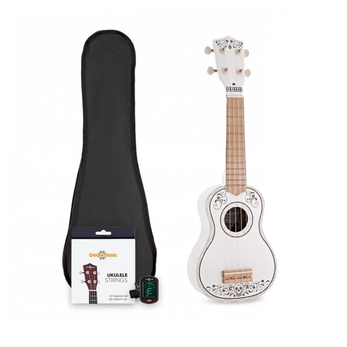 Pack Ukelele Soprano con Afinador, Day of the Dead