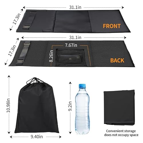 Toddler Airplane Footrest Airplane Seat Extender - Toddlers Portable Foot Rest Travel Bed Airplane Travel Accessories for Kids Hammock for Flights Leg Rest for Kids (Black) - Thumbnail 6