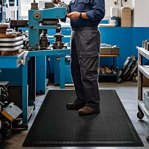 bimiti Anti Ermüdungsmatte für Steharbeitsplätze Ergonomische Arbeitsplatzmatte für gesundes 60 x 152 cm Antimüdigkeitsmatte Wasserabweisende Anti Fatigue Stehmatte Steharbeitsplatz Fußmatten