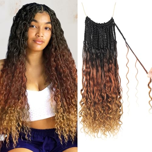 Goddess Box Braids Crochet Hair Protein Fiber Close to Human Hair 18 inch
