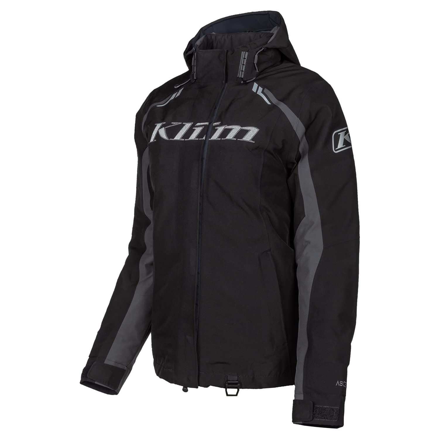 KLIM Women's Flare Jacket Ascent Float System Gore-Tex Winter Snowmobile Jacket - Size Small - Black - Asphalt