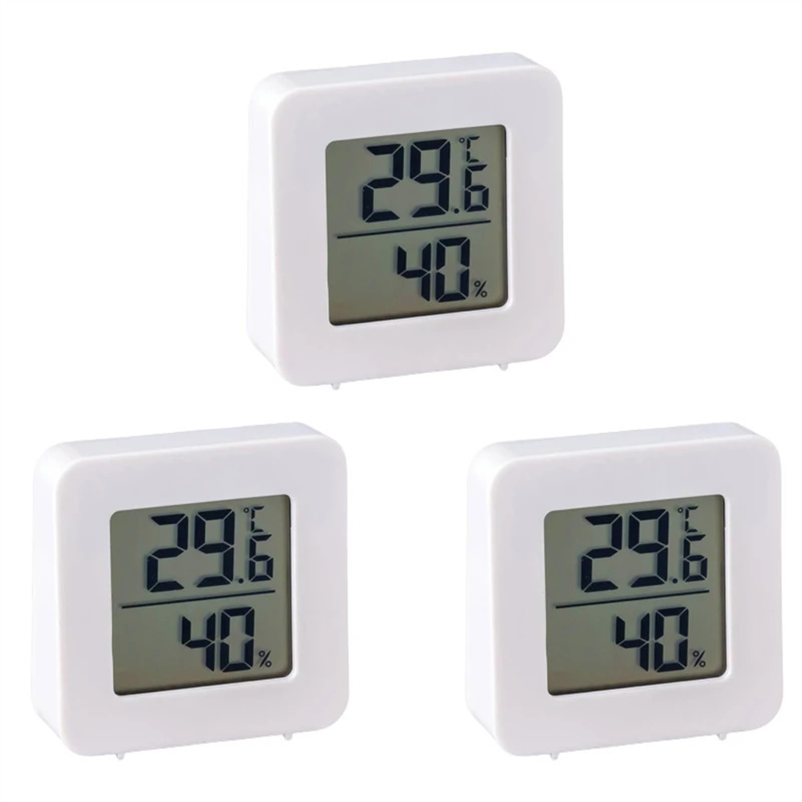 Mini termómetro digital LCD for habitación, sensor de temperatura, medidor de humedad e higrómetro for interiores.(3pcs)