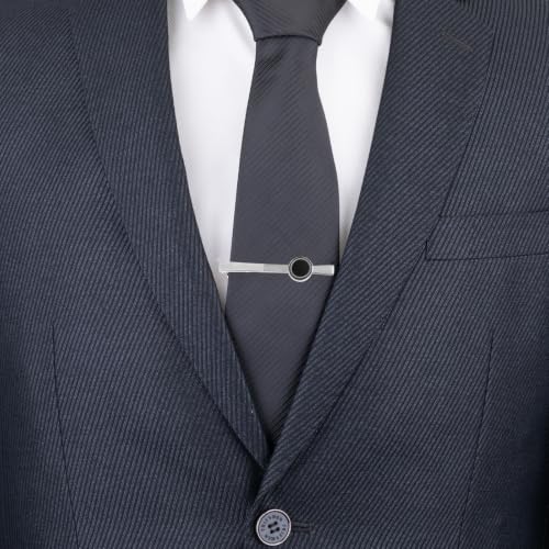 Image of GWD Cufflinks and Tie Clip Set Personalized Cuff Links Business Wedding