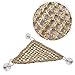 kathson Reptile Lizard Bearded Dragon Hammock Reptile Lounger Hermit Crab Climbing Toys Tank Accessories for Habitats 100% Natural Grass Fibers Hammock Bed for Geckos 2 PCS